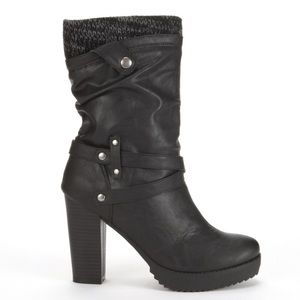 UnionBay Sweater Heel Boot